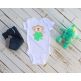 Shamrock Monkey Boy Applique | Machine Embroidery Designs by JuJu