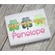 Shamrock Big Bow Trio Sketch | Machine Embroidery Designs by JuJu