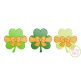 Shamrock Big Bow Trio Sketch | Machine Embroidery Designs by JuJu