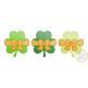 Shamrock Big Bow Trio Sketch | Machine Embroidery Designs by JuJu