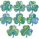 Ornamental Shamrocks St Patricks Day Designs by JuJu Machine Embroidery Designs