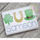Shamrock Horseshoe Hat Trio Sketch | Machine Embroidery Designs by JuJu