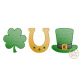 Shamrock Horseshoe Hat Trio Sketch | Machine Embroidery Designs by JuJu