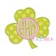 Shamrock Monogram Applique Frame | Machine Embroidery Designs by JuJu