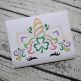 Unicorn Horn with Shamrock Embroidery | Machine Embroidery Designs by JuJu