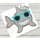 Sunglass Shark | Machine Embroidery Designs by JuJu