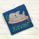 Shark Surfboard Applique | Machine Embroidery Designs by JuJu