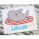 Shark Surfboard Applique | Machine Embroidery Designs by JuJu