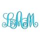 She Intertwined Monogram Machine Embroidery Designs by JuJu