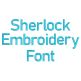 Sherlock Embroidery Font | Machine Embroidery Designs by JuJu