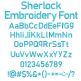 Sherlock Embroidery Font | Machine Embroidery Designs by JuJu