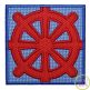 Ship Wheel Box Applique | Machine Embroidery Designs by JuJu