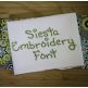 Siesta Embroidery Font Machine Embroidery Designs by JuJu