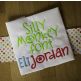 Silly Monkey Embroidery Font Machine Embroidery Designs by JuJu
