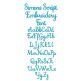 Simone Script Embroidery Font Machine Embroidery Designs by JuJu