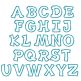 Simply Chunky Applique Alphabet Machine Embroidery Designs by JuJu
