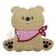 Sitting Bulldog Mascot Applique | Machine Embroidery Designs by JuJu