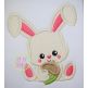Sitting Bunny Acorn Applique | Machine Embroidery Designs by JuJu