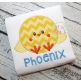 Sitting Chick Boy Applique | Machine Embroidery Designs by JuJu