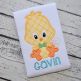 Sitting Chick Boy 2 Applique | Machine Embroidery Designs by JuJu