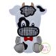 Sitting Cow Boy Applique | Machine Embroidery Designs by JuJu