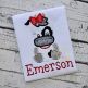 Sitting Cow Girl Applique | Machine Embroidery Designs by JuJu