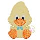 Sitting Duck Boy Applique | Machine Embroidery Designs by JuJu
