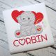 Sitting Elephant Hearts Applique | Machine Embroidery Designs by JuJu