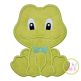 Sitting Frog Boy Applique | Machine Embroidery Designs by JuJu