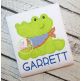 Sitting Gator Mascot Applique | Machine Embroidery Designs by JuJu