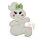 Sitting Ghost Girl Applique | Machine Embroidery Designs by JuJu