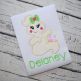 Sitting Ghost Girl Applique | Machine Embroidery Designs by JuJu