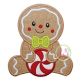 Sitting Gingerbread Boy Applique | Machine Embroidery Designs by JuJu