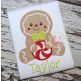Sitting Gingerbread Boy Applique | Machine Embroidery Designs by JuJu