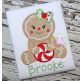 Sitting Gingerbread Girl Applique | Machine Embroidery Designs by JuJu