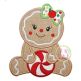 Sitting Gingerbread Girl Applique | Machine Embroidery Designs by JuJu