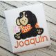 Sitting Hound Dog Mascot Applique