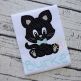Sitting Kitty Boy Applique | Machine Embroidery Designs by JuJu