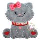 Sitting Kitty Applique | Machine Embroidery Designs by JuJu