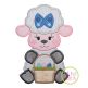 Sitting Lamb Basket Girl Applique | Machine Embroidery Designs by JuJu