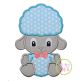 Sitting Lamb Boy Applique | Machine Embroidery Designs by JuJu