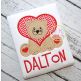 Sitting Lion Hearts Applique | Machine Embroidery Designs by JuJu