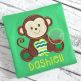 Sitting Monkey Shamrock Applique | Machine Embroidery Designs by JuJu
