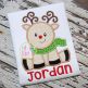 Sitting Reindeer Applique | Machine Embroidery Designs by JuJu