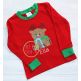 Sitting Reindeer Candy Cane Applique | Machine Embroidery Designs by JuJu