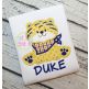Sitting Tiger Mascot Applique | Machine Embroidery Designs by JuJu