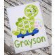 Dino Skateboard Applique | Machine Embroidery Designs by JuJu