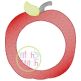 Sketch Apple Frame | Machine Embroidery Designs by JuJu