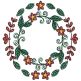 Sketch Christmas Wreaths Machine Embroidery Designs by JuJu
