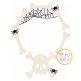 Skull and Bones Frame Sketch Embroidery | Machine Embroidery Designs by JuJu